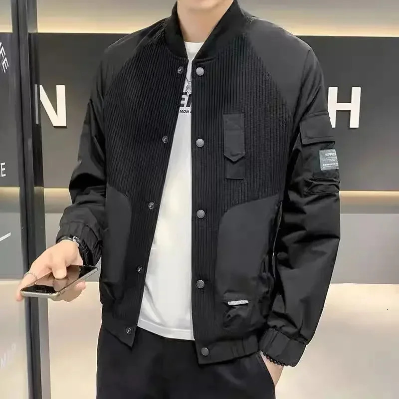 Mens Baseball Jackets In Male Coats Stylish Y2k er Fast Delvery Joker Cold Vintage Clothes Offer Trendy 250107