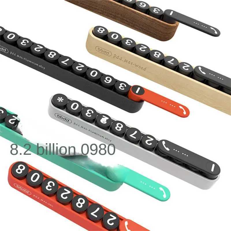 Interior Decorations Temporary car parking space license plate design phone card stickers fashionable and creative interior accessories H250108VR48