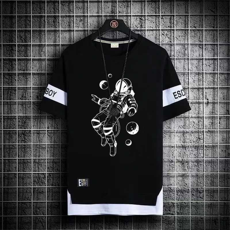New Mens T-shirt Japanese Fashion Summer Street Clothing Printed T-shirt Casual Mens Clothing Harajuku Short Sleeve Top Mens T-shirt M250108