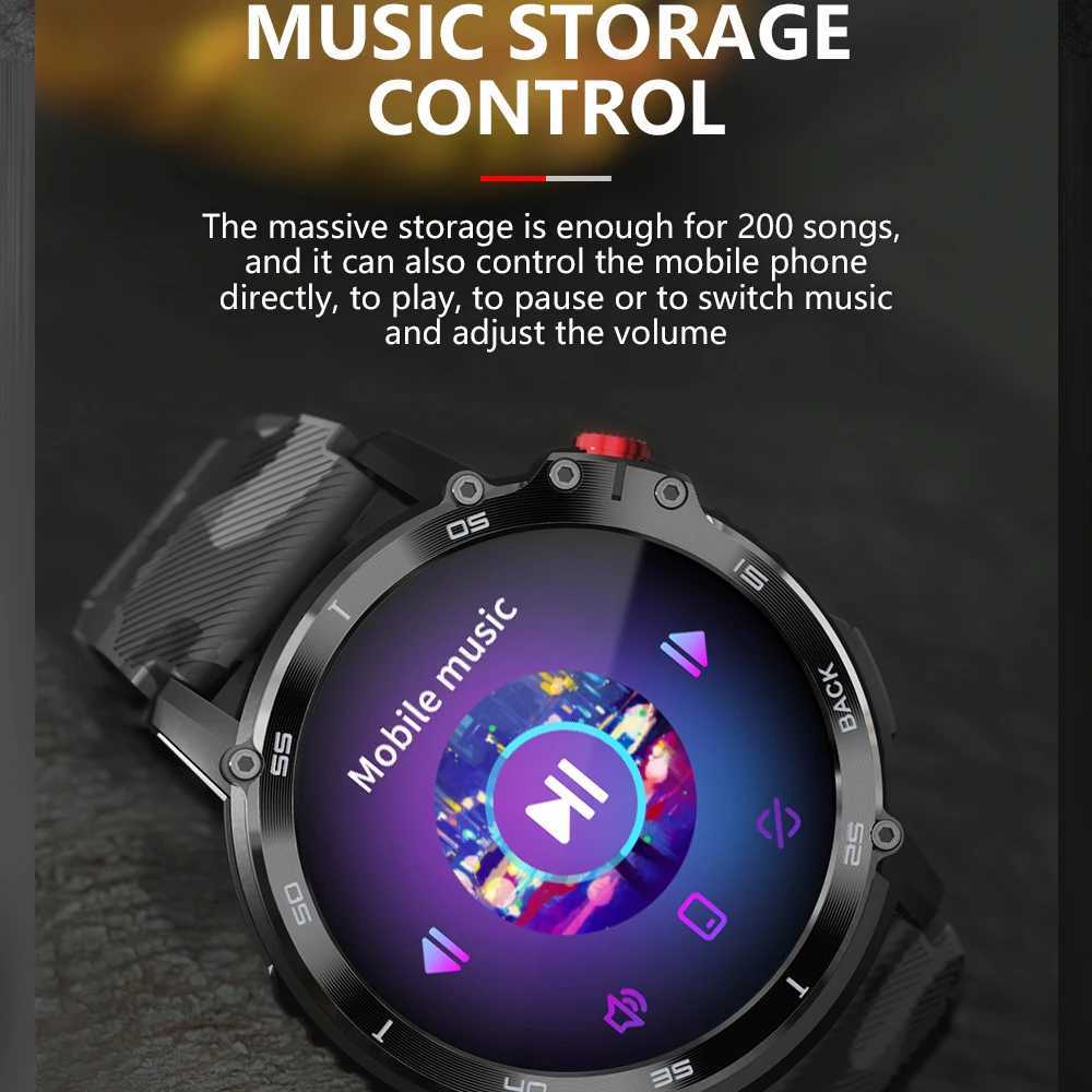 New Smart Watch Men 4G ROM 1G RAM e Tooth Call 400mAh Sports Watches IP68 Waterproof C22 Smartwatch 2023 1.6 Inch 400*400 HDXJ250108