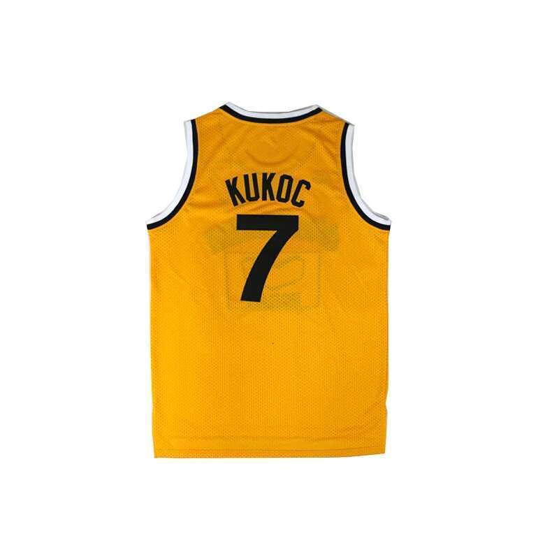 2025 Basketball Jerseys JUGOPLASTIKA 7 Kukoc Sewing Embroidery Cheap Outdoor Sports Jersey High-quality yellow New
