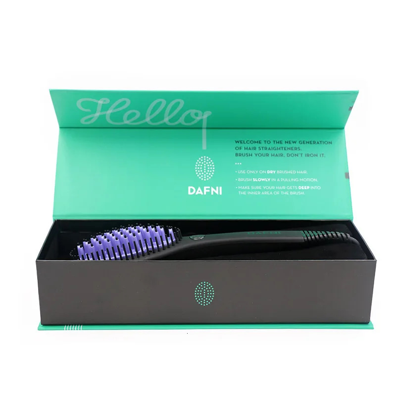 Hair Straightener Brush Ceramic Fast Straightening Heating Comb Womens Smoothing Brush Styling Tool Curling Iron 250106