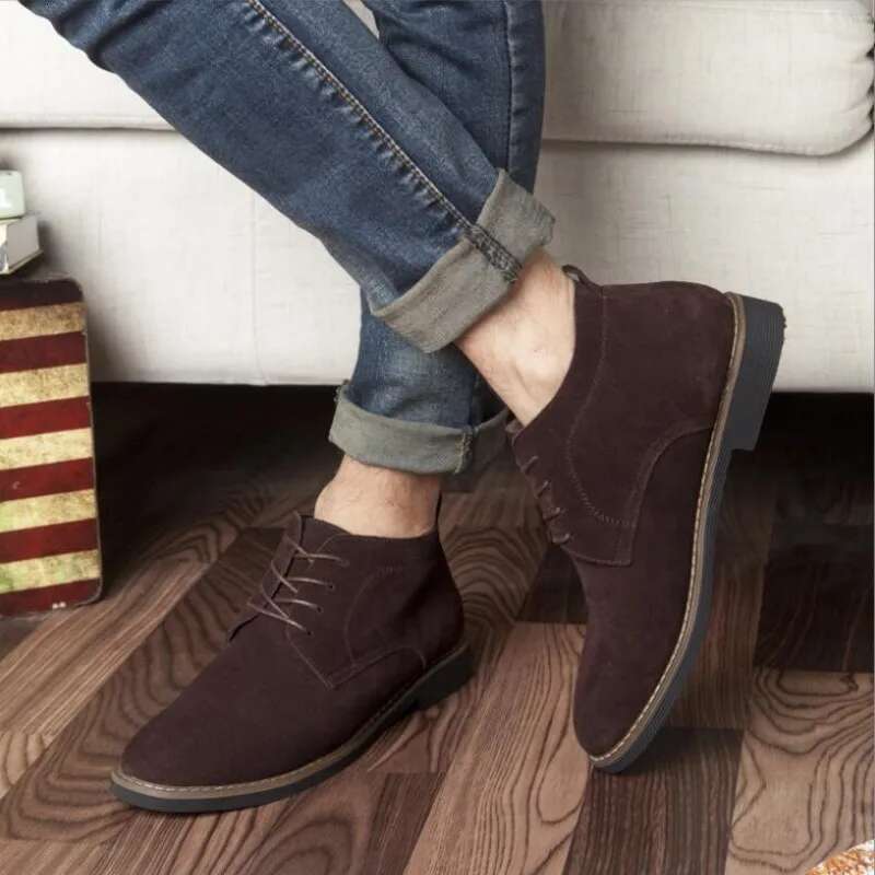 Ddmyoutdoor China Domestic High Top Casual Shoes Genuine Leather Men All Season Work Shoes Male Lace Up For Man Ankle Boots With Fur Black Size