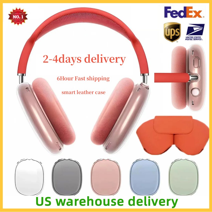 bluetooth Headphone Accessories Transparent Solid Silicone case for pro Max Pro 2 3 4 Headphones Smart popup Protective Case USA delivery
