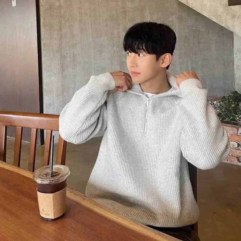 Autumn Solid Mens Hoodie Winter High Quality Loose Welcome New Trade Mens Hoodie Korean Style Luxury Y2K Clothing W250108