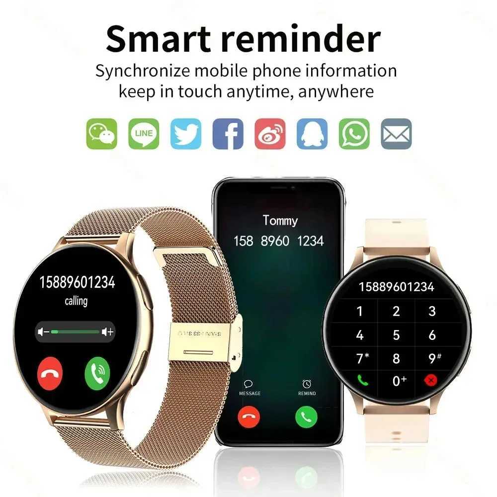 Smart Watch Round etooth Call Men Women Fitness Tracker Bracelet Custom Watch Face Watches For Android IOS Smartwatch 2025XJ250108