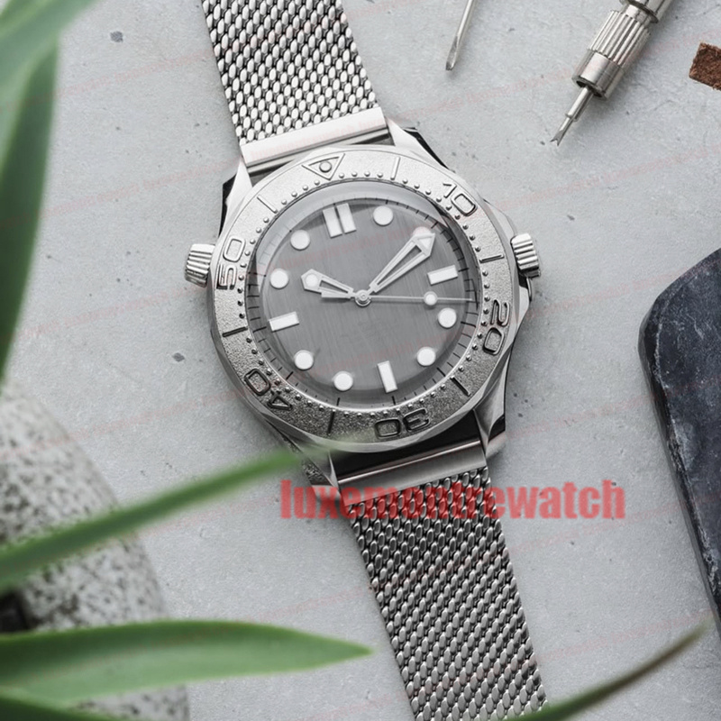 Silver Surfer New Watch Small Wave Dial Ceramic Bezel 42mm Men Mens Watches Limited Automatic Movement Mechanical Montre de luxe Watch Wristwatch