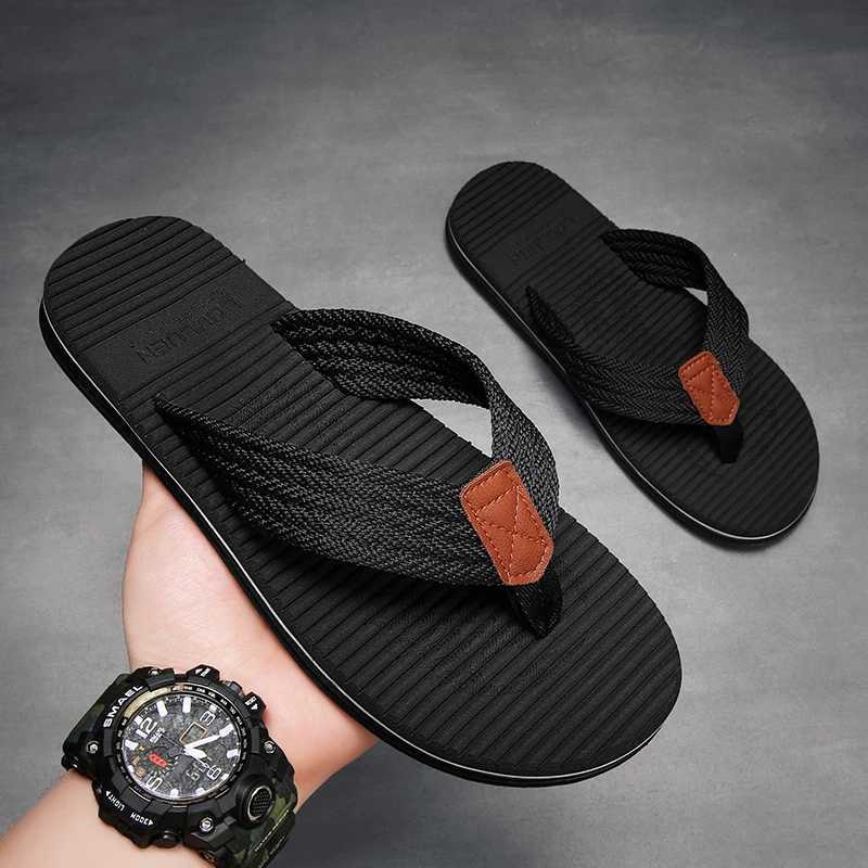 New Arrival High quality brand flip cover mens summer beach slide mens fashion breathable hot selling casual mens flip cover summer outdoor T250108