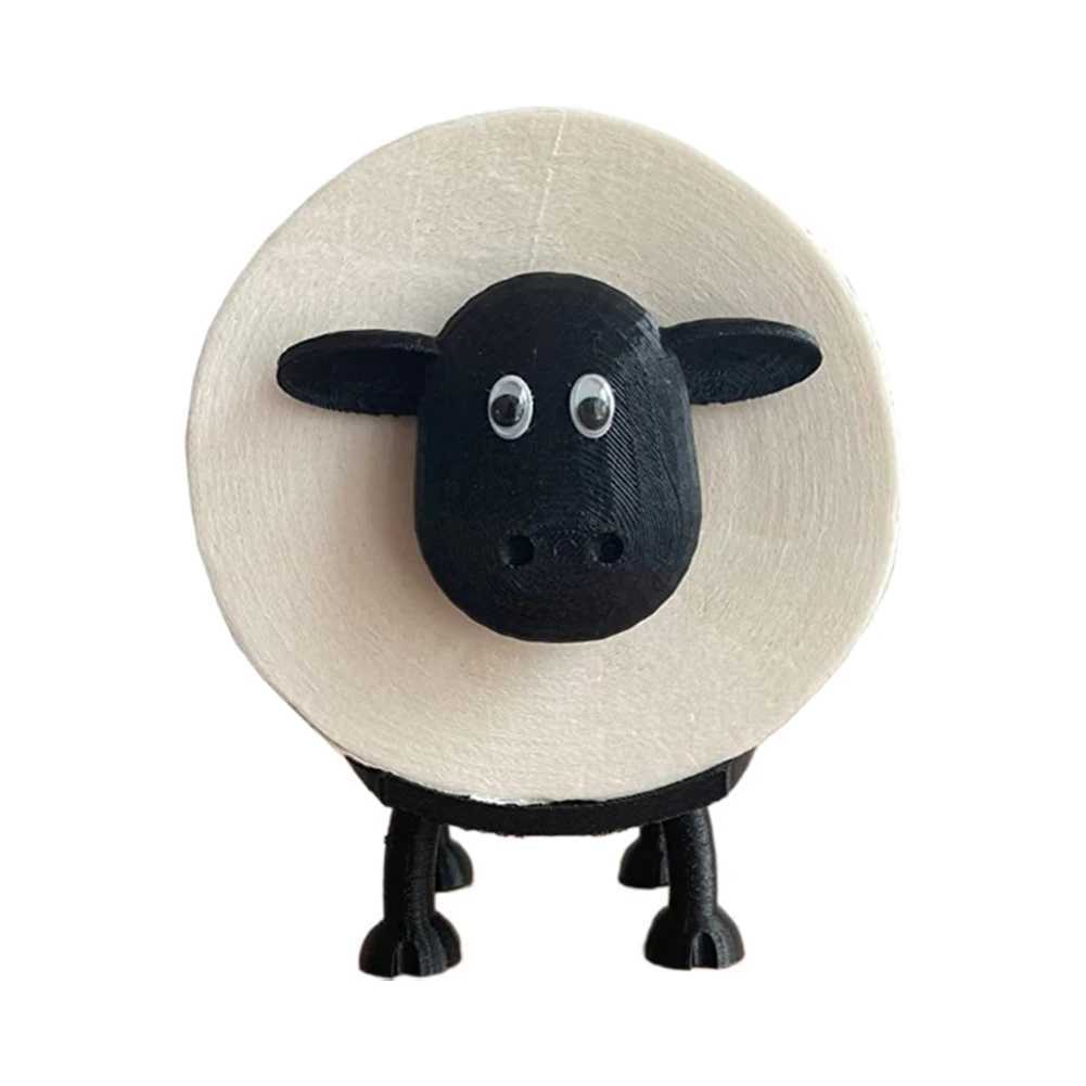 Sheep toilet paper holder resin cute sheep tissue box stackable suitable for his shower and dressing table Y250108