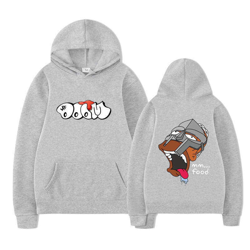 MF DOOM Rapper Hoodies Anime Print Streetwear Men