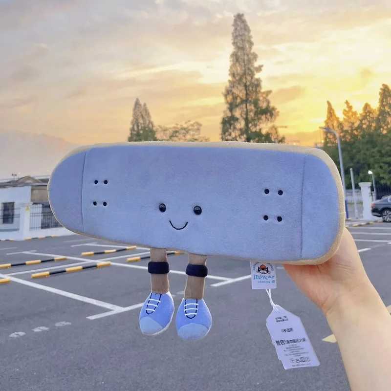 New In Stock jellycats 34cm Fun Skateboarding Doll Toy Home Decor Gift ValentineS Day Christmas