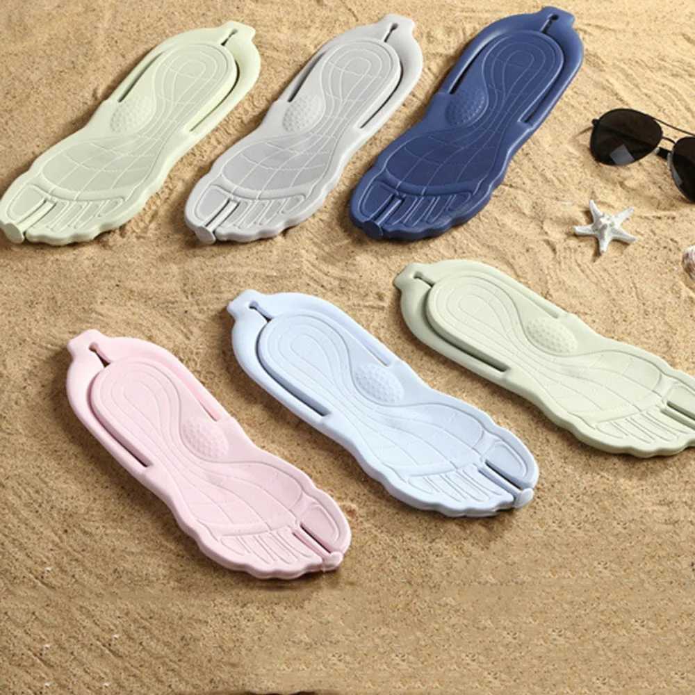 New Arrival Sandy Beach Travel Home Non slip Summer Shoes Folding Sandals Bathroom Slippers Detachable T250108