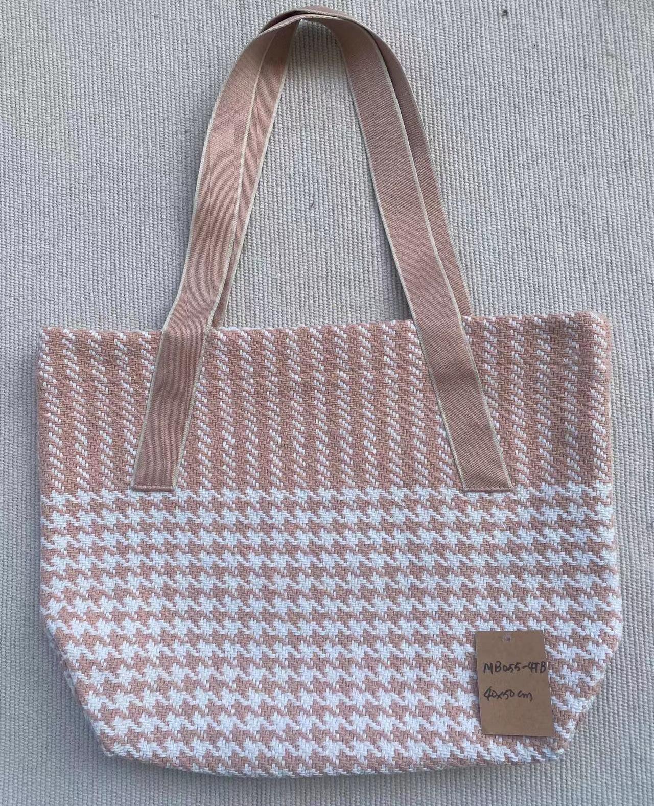 Hand-woven Linen Crossbody Bag - Vintage Style with Sturdy Fabric