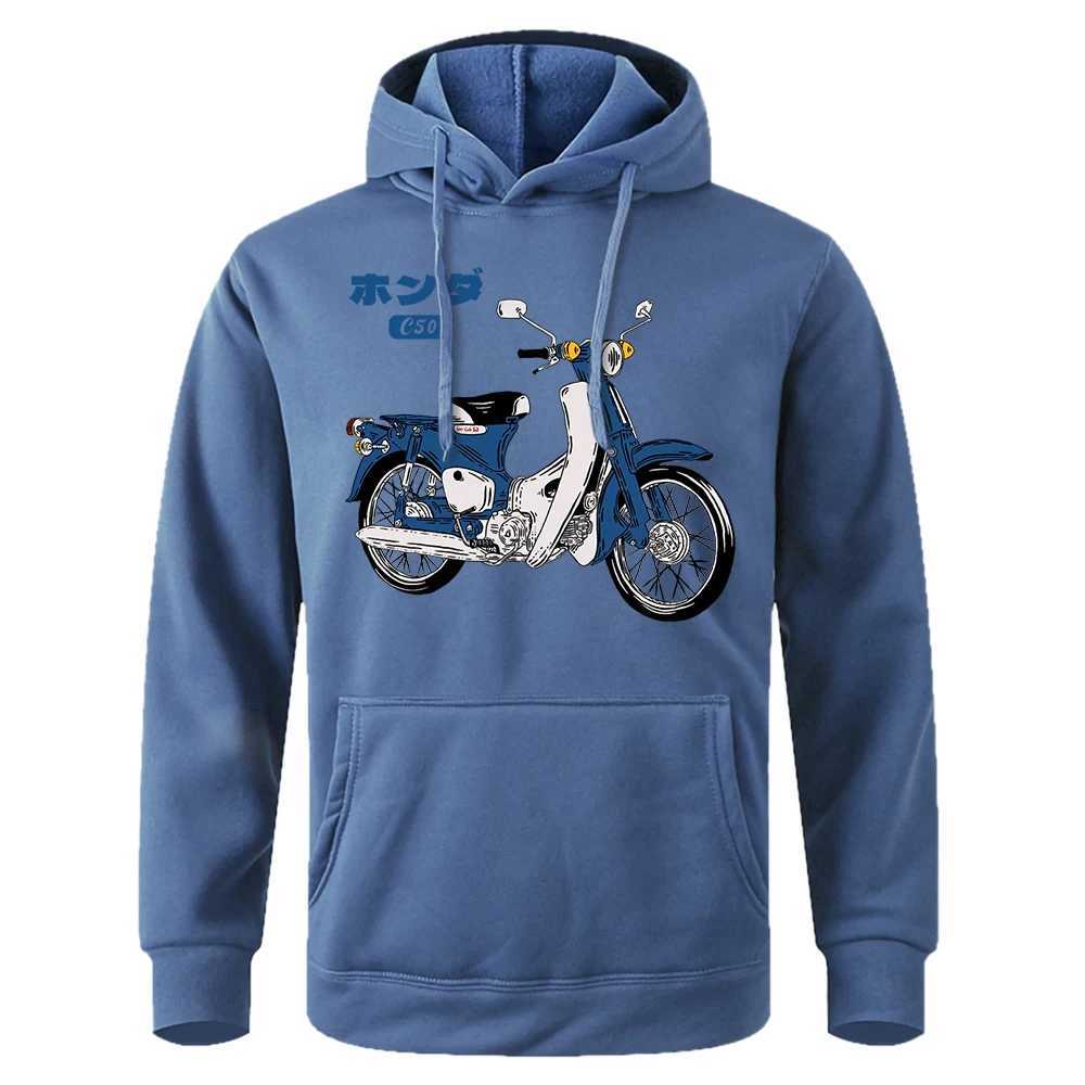Classic Super Bear C50 Motorcycle Printed Mens Hoodie Soft Breathable Hoodie O-Neck Casual Hoodie Harajuku Tracksuit Mens W250108