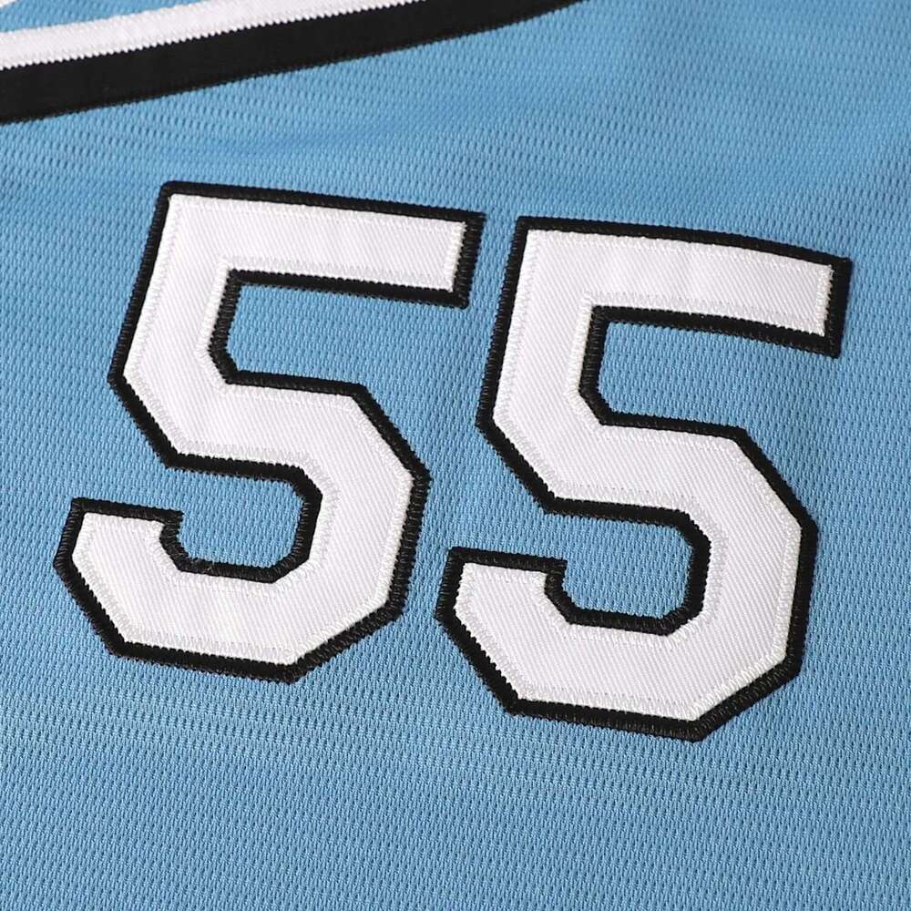 2025 Mens Movie Blue Jersey #55 Eastbound and Down Mexican Charros Kenny Powers 100% ed