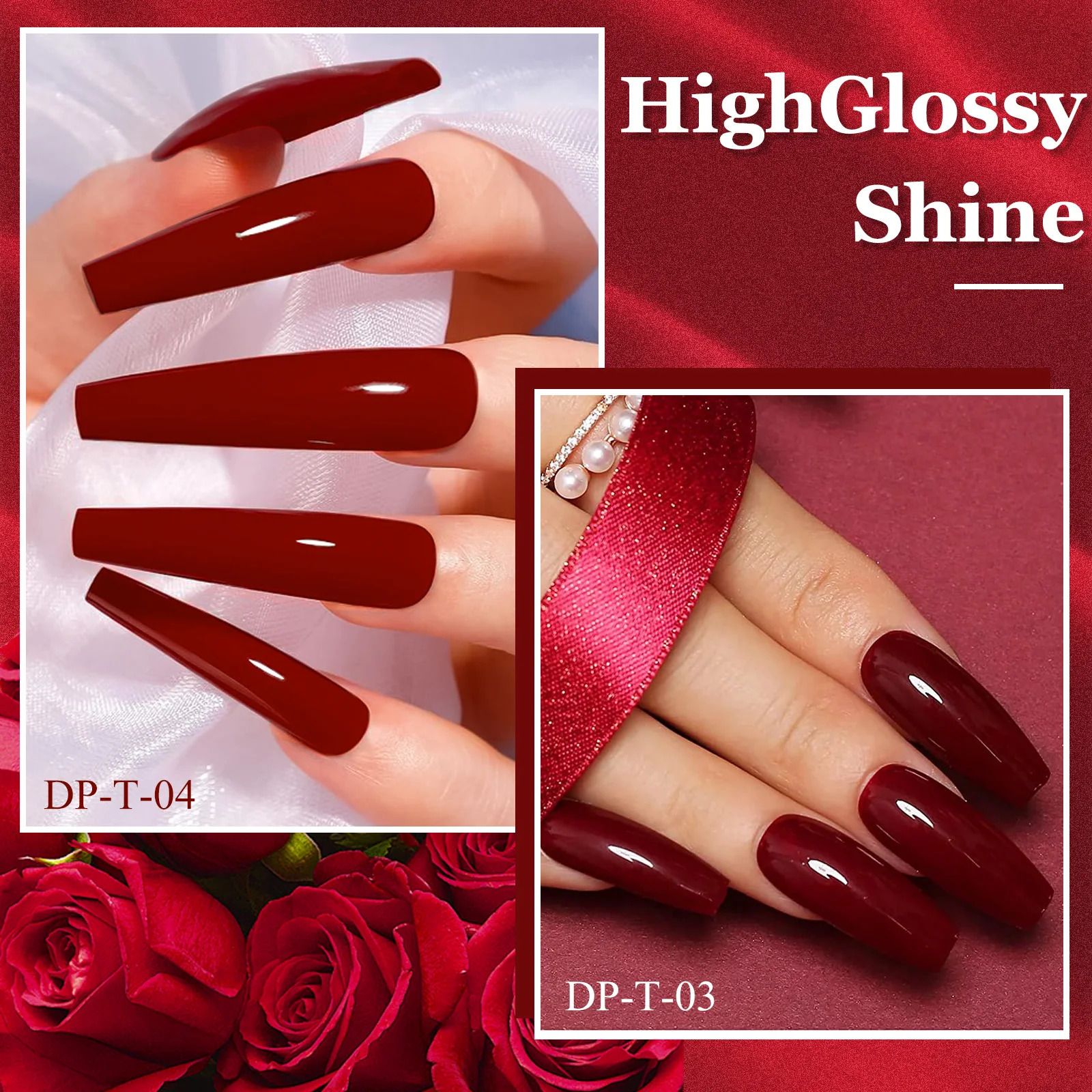 28gpot Very Fine Valentines Day Colors Red Glitter Dip Powder System Acrylic Dipping as Nail Gel Polish Effect 241230