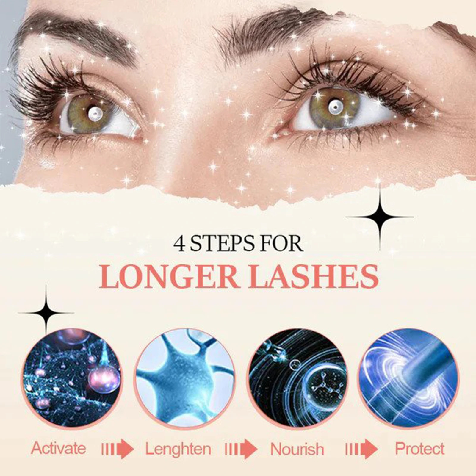 EELHOE Flash Serum for Eyelashes Strengthen Eyelash Curl Lengthening Eyelashes Deep Nourishing Eyelash Enhancement Accessories 250107