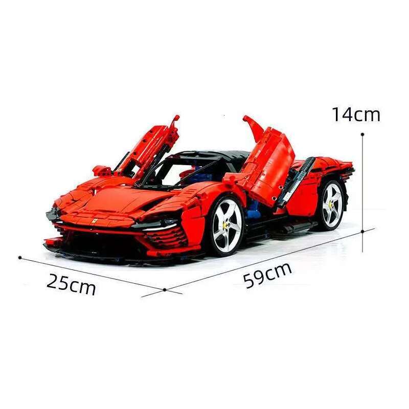 IN Stock 3778Pcs Dayto Sp3 42143 Super Car Model Decorations For Boys Girls Birthday, Holiday, And Christmas Gifts