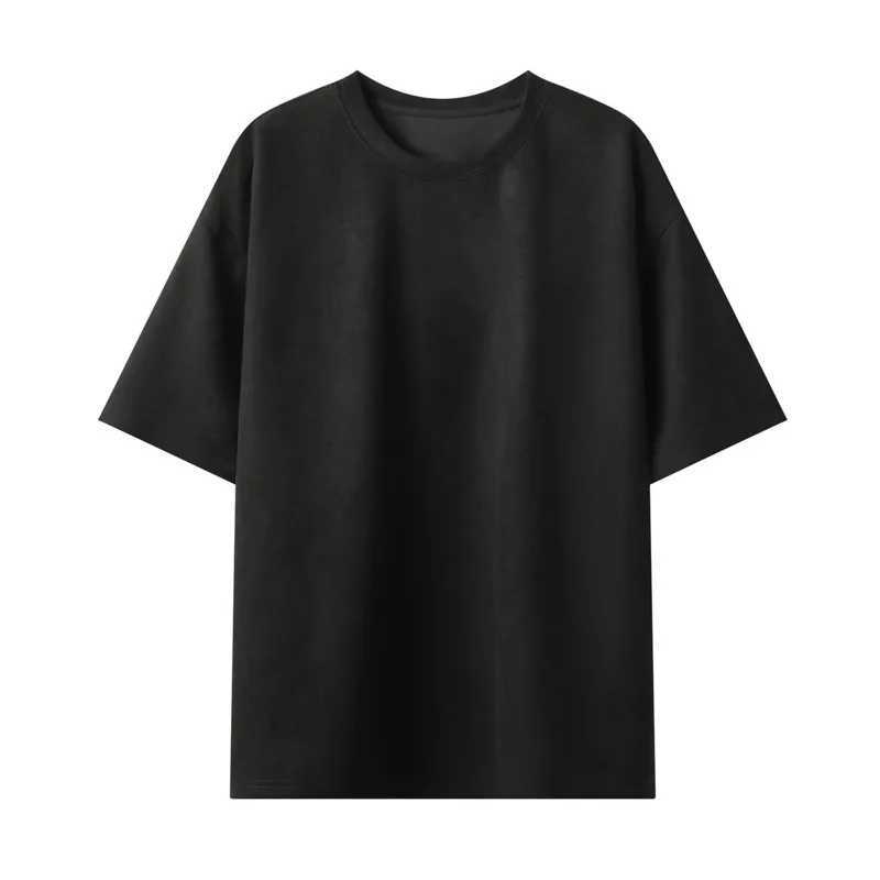 New Arrival Summer short sleeved T-shirt mens fashion 10 color casual suede T-shirt mens street clothing loose O-neck T-shirt mens top M-3XL Z250108
