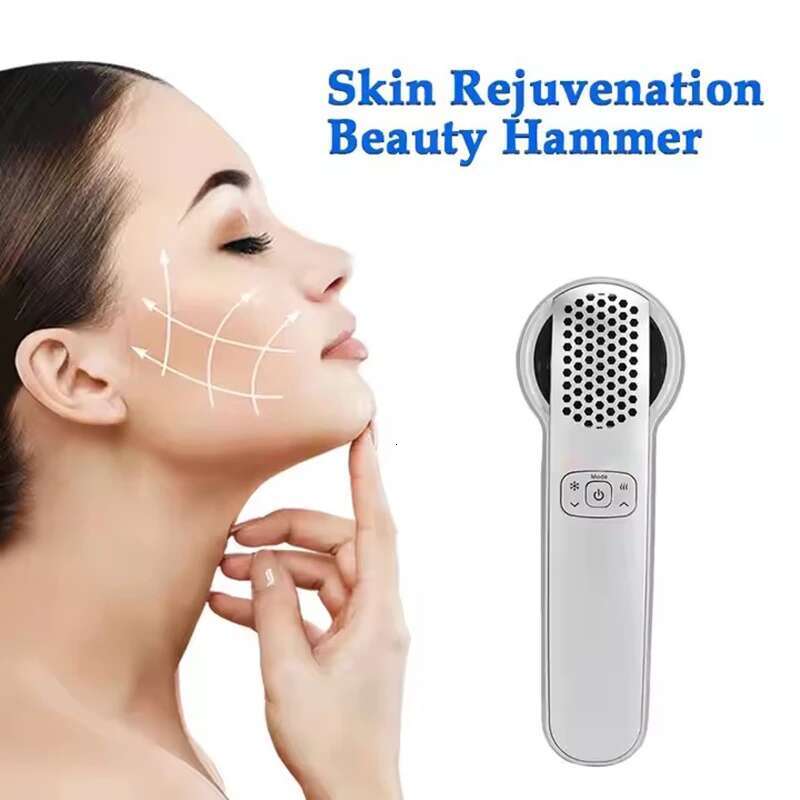Compress Device for Pore Tightening Vitality Cold & Hot Hammer Home Facial Massager Skin Lifting hine