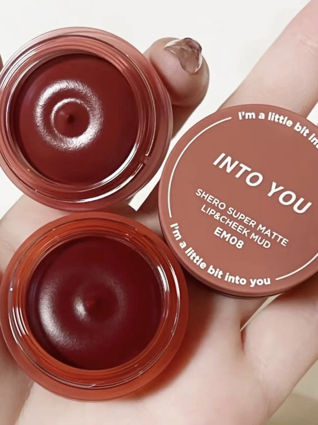 Into You Canned Lip Mud Matte Velvet Whitening Long lasting Lip Frost Lip Glaze Natural Bare Color 250108