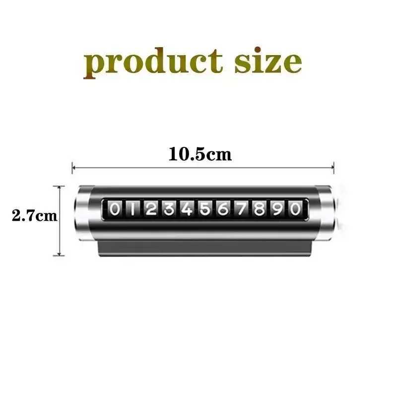 Interior Decorations Temporary car parking board made of black aluminum alloy material with adjustable rollers H250108QABJ