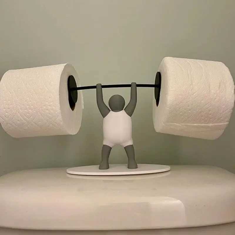 Weight lift toilet tissue holder toilet roll paper holder 3D printing unique novel and interesting Bathro paper holder Y250107