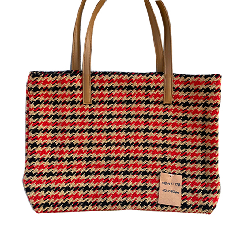 Elegant Vintage-Style Woven Linen Shoulder Bag - Perfect Accessory