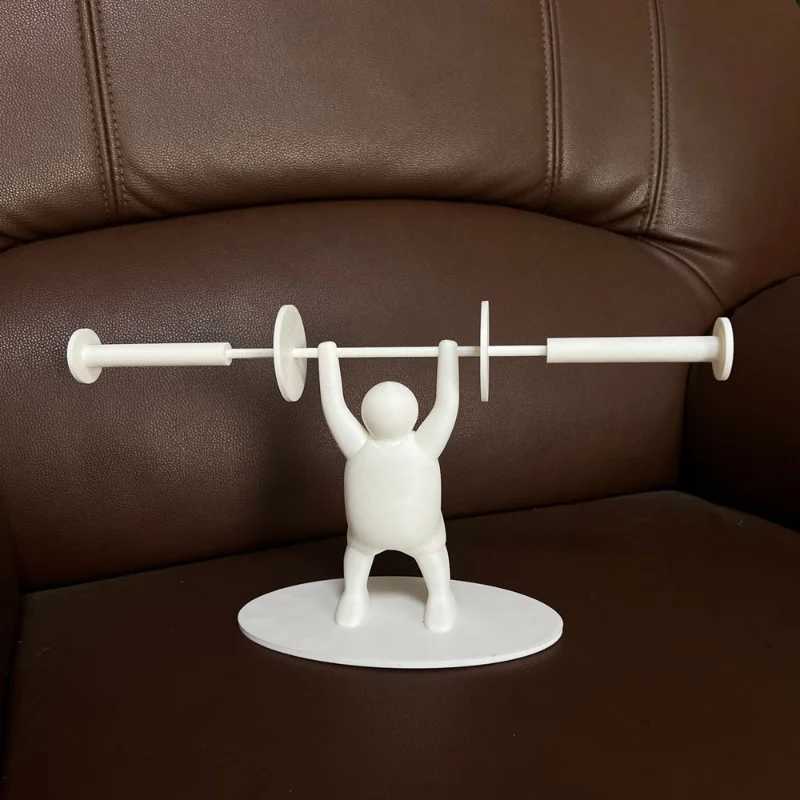 Interesting weightlifting toilet paper roll holder 3D printed tissue roll storage rack dispenser bathroom accessories Y250107