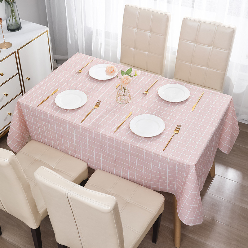 Leave-in Waterproof Oil-proof and Dustproof Dining Table Mat Plastic Coffee Table Tablecloth M-1