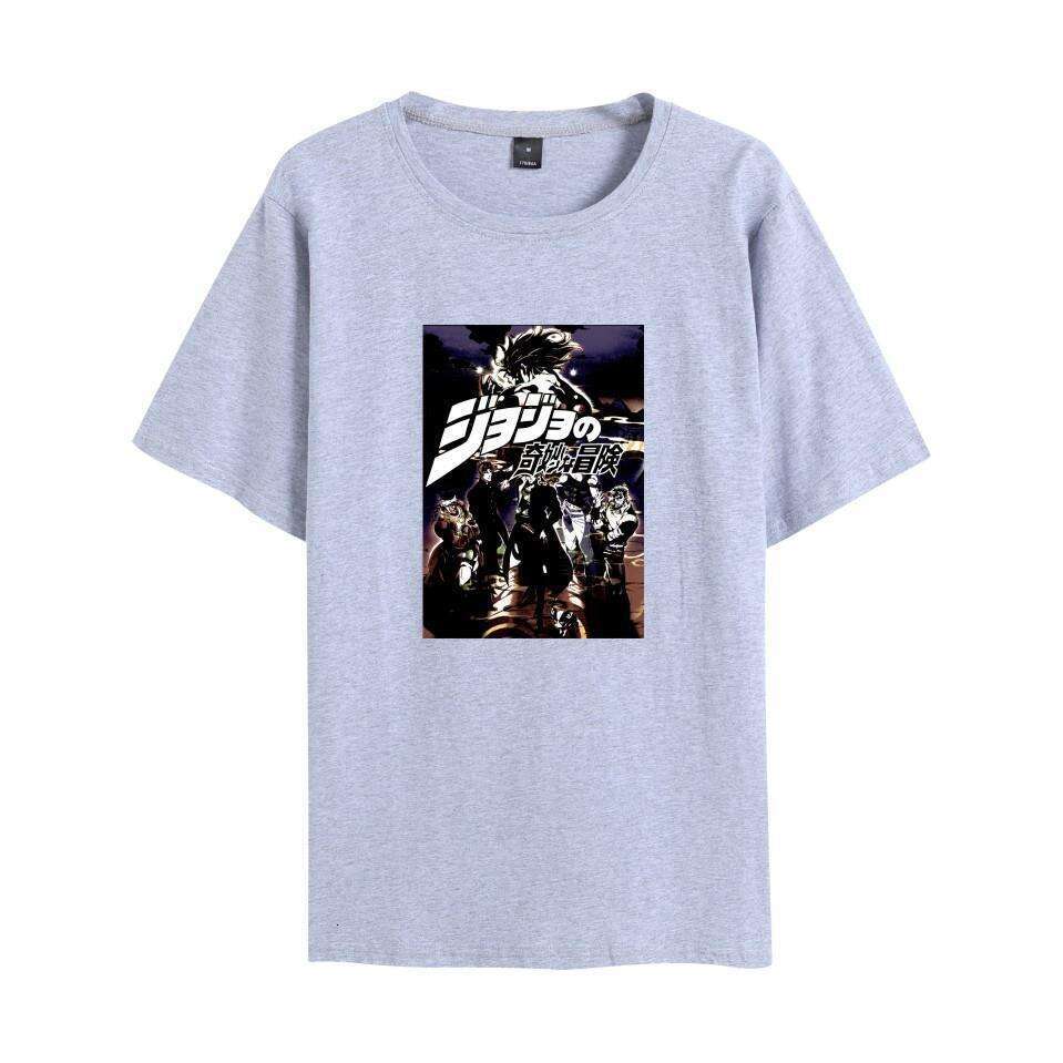 New Top JOJO's Bizarre Adventure Series Anime Men and Women Summer Short sleeved T-shirt