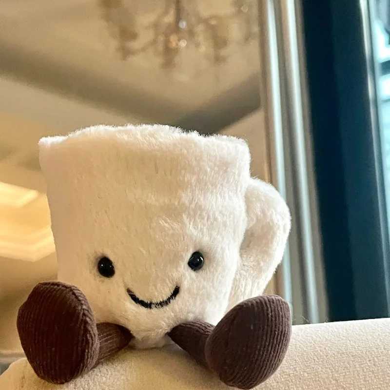 New jellys Cat Fun Espresso Cup White Coffee Soothing Doll Toy Backpack Pendant Decoration Festival Birthday Gift