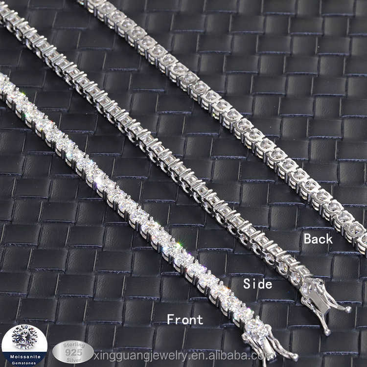 2025 Designer necklace XG Factory price pass diamond tester vvs moissanite fine jewelry bracelets tennis chain bracelet for woman and man