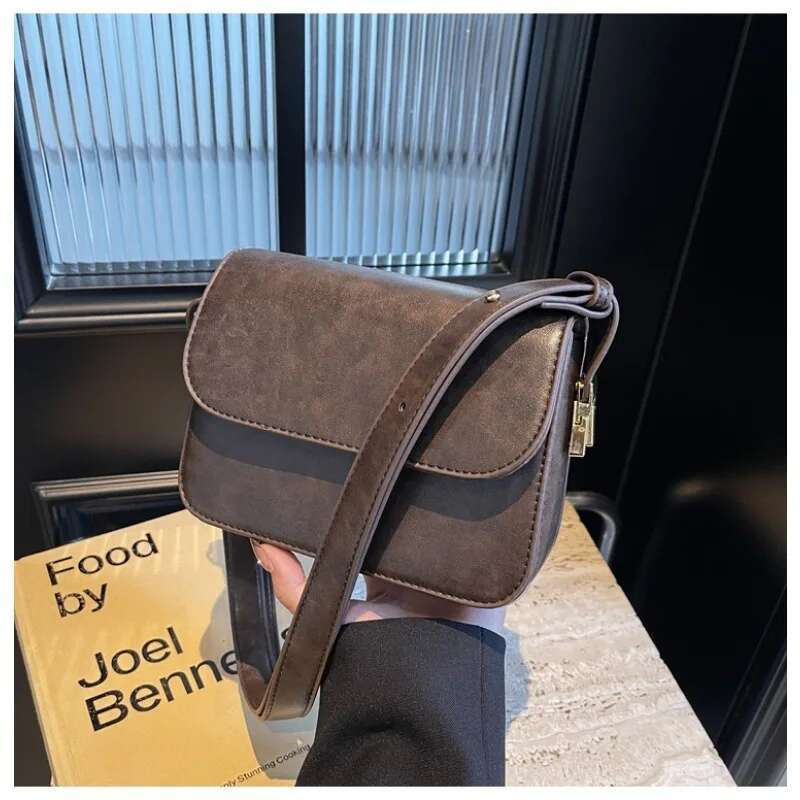 Women s New Fashion Shoulder Bag Trendy Crossbody Bag Designer Trendy Retro Single Shoulder Small Square Bag Solid Color Pu Leather Bag bag