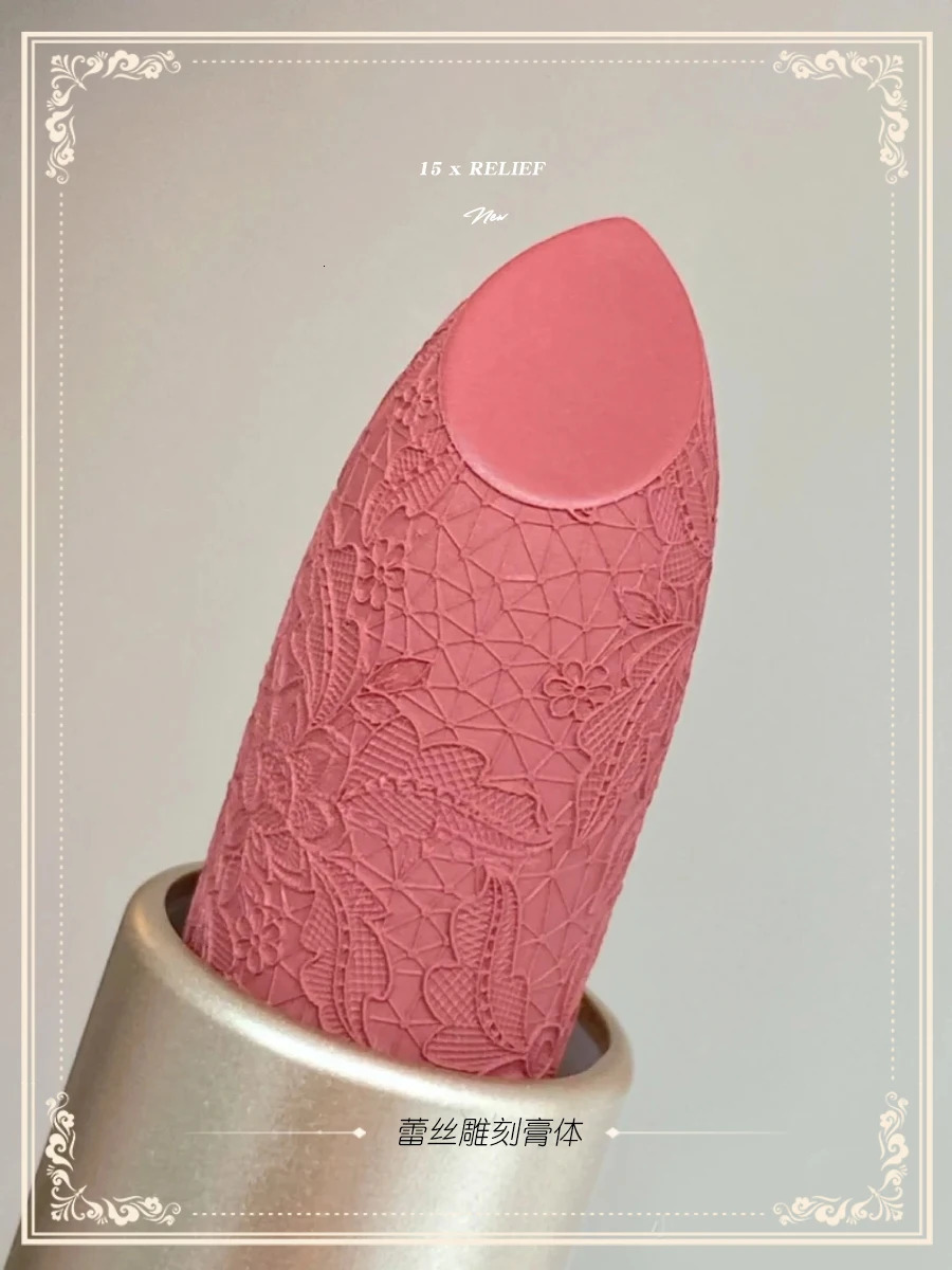 Colorrose Embossed Lipstick Niche Milk Tea Lipstick Cameo Brown Matte Parity Makeup Classical Western Beauty 250108