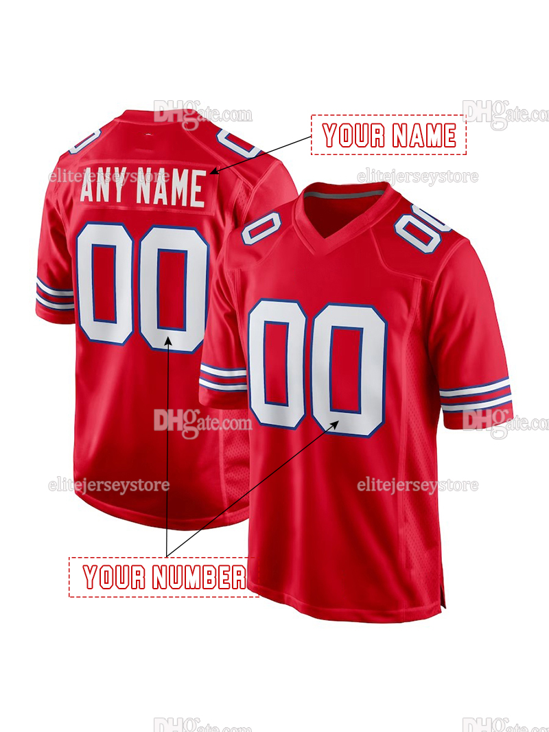 Personalized Custom Football Jersey Allen Miller Kelly Men Women Youth Any Name Number Embroidered Letter Number Design Polyester