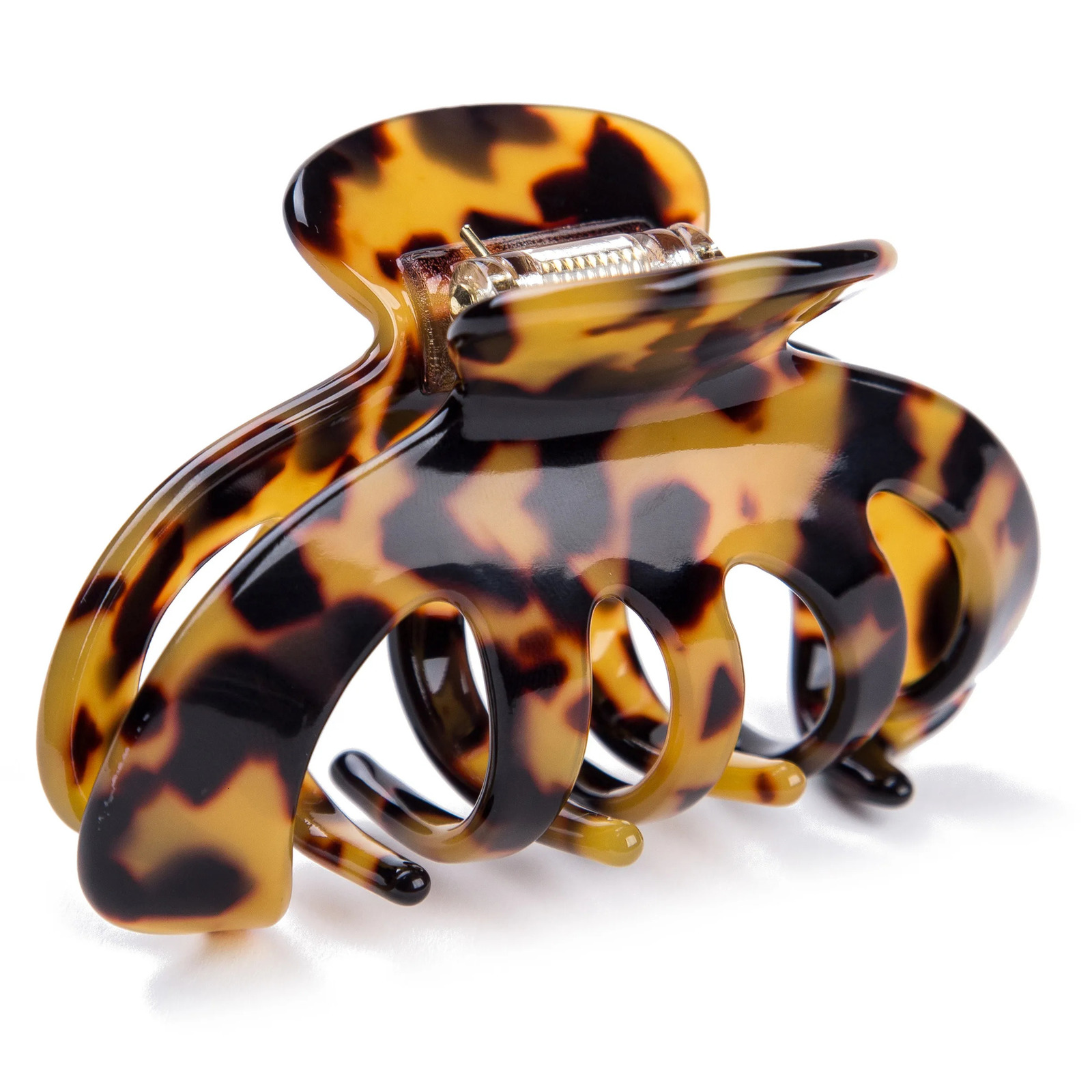 Prettyou 3.6/9cm Handmade Celluloid French n Acetate Clip Barrettes Hair Claw Tortoise Shell Fashion Accessories 250103