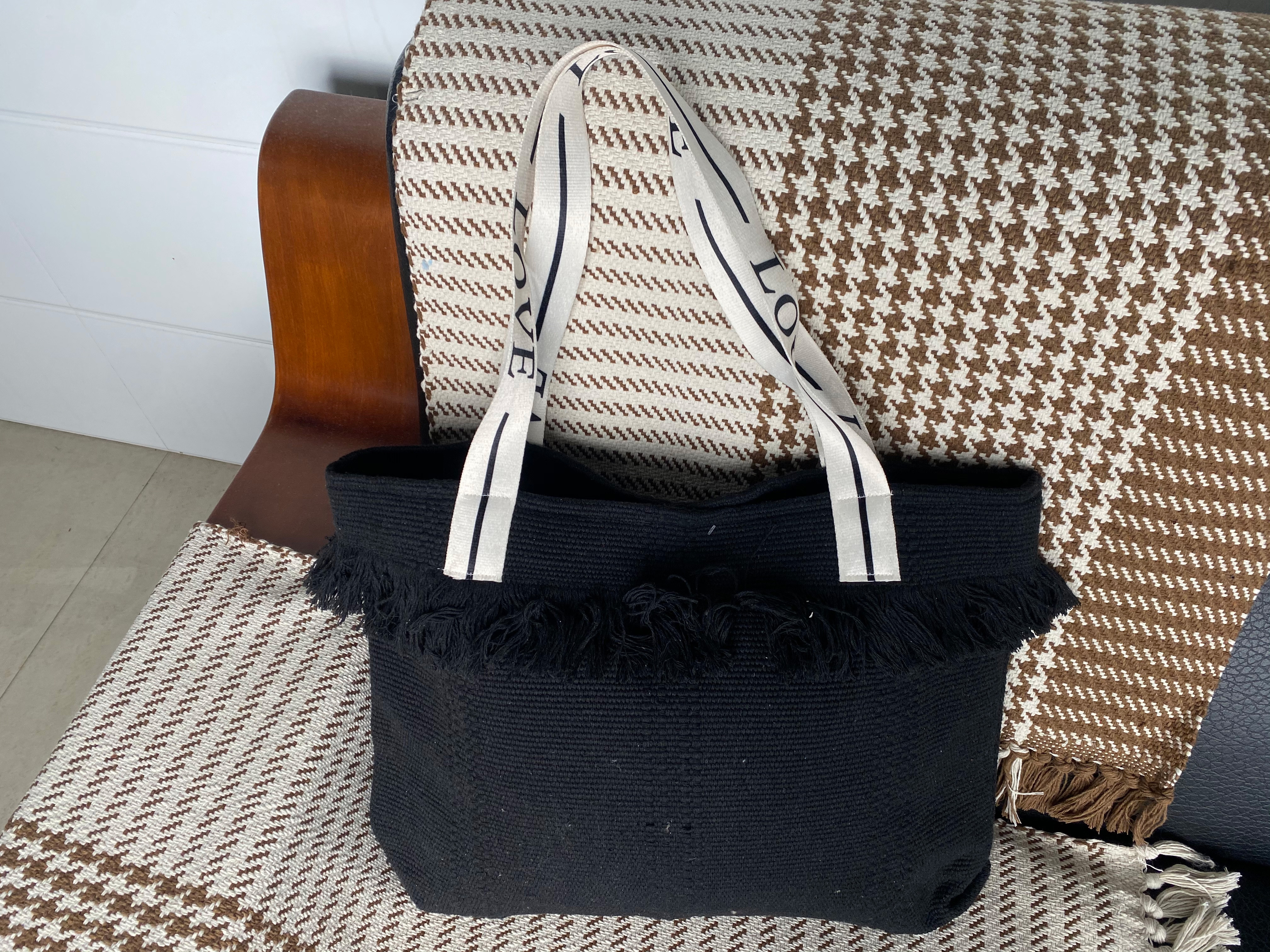 Vintage Handmade Thick Cotton Crossbody Shoulder Bag