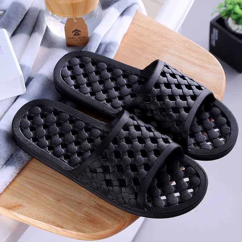 New Arrival Leak proof summer mens leisure platform fashionable indoor simple color bathroom rubber soft bottom slider T250108