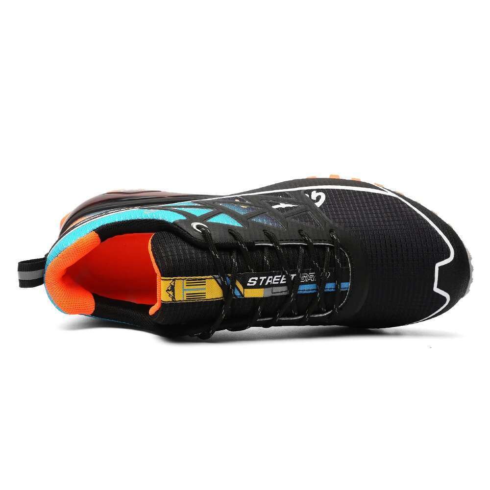 Men Trail Running Wearproof Lightweight Breathable Sports Shoes Non Slip Water Resistant Trekking Walking Outdoor Sneakers