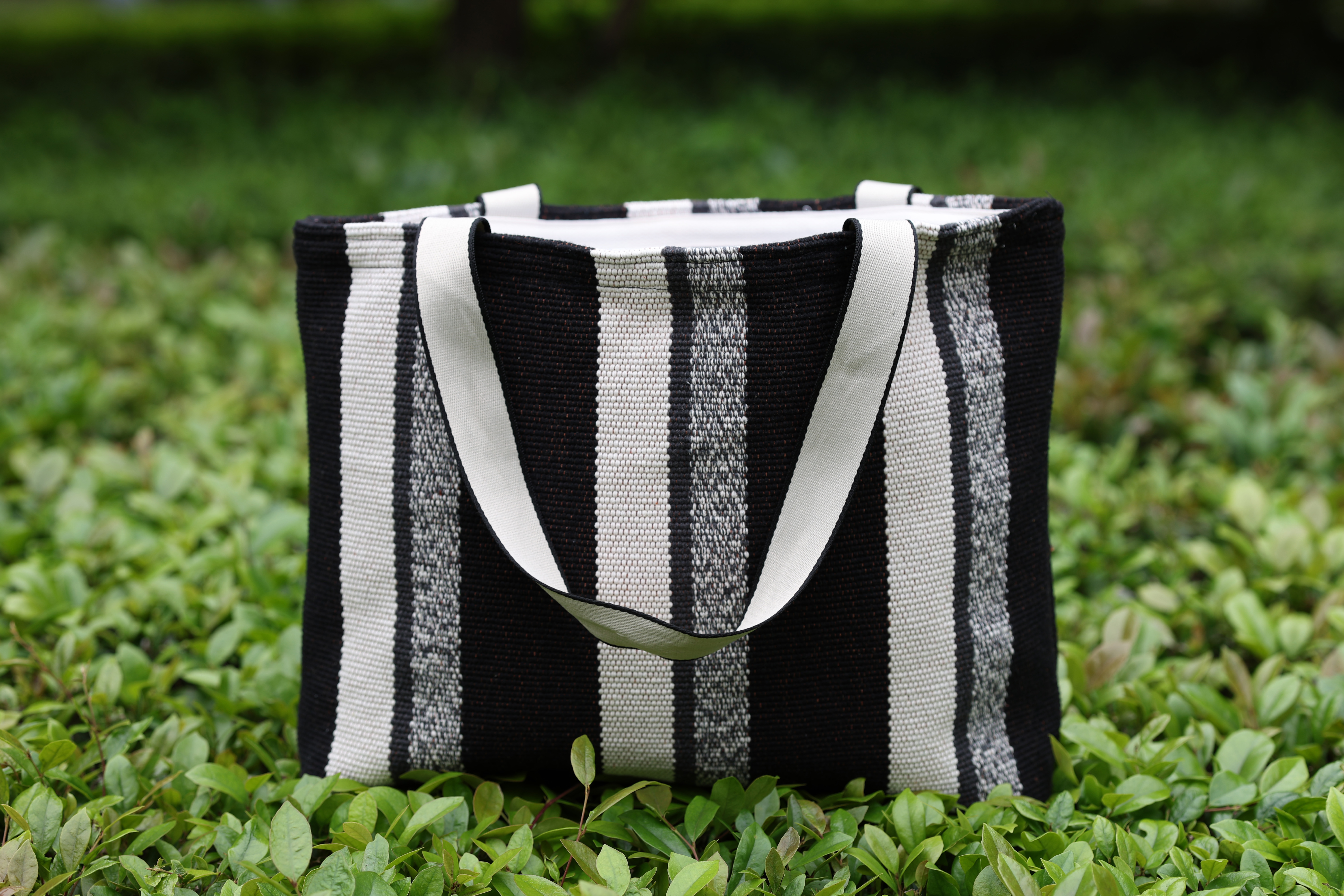 Hand-woven Vintage Linen Crossbody Bag