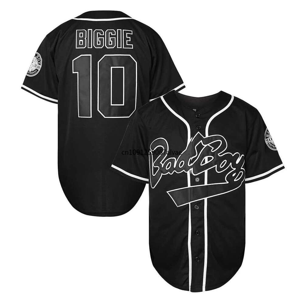 2025 Biggie Smalls 10 Badboy Baseball BG Movie Jersey Mens Shirt Cosplay Clothing All ed Us Size S-XXXL