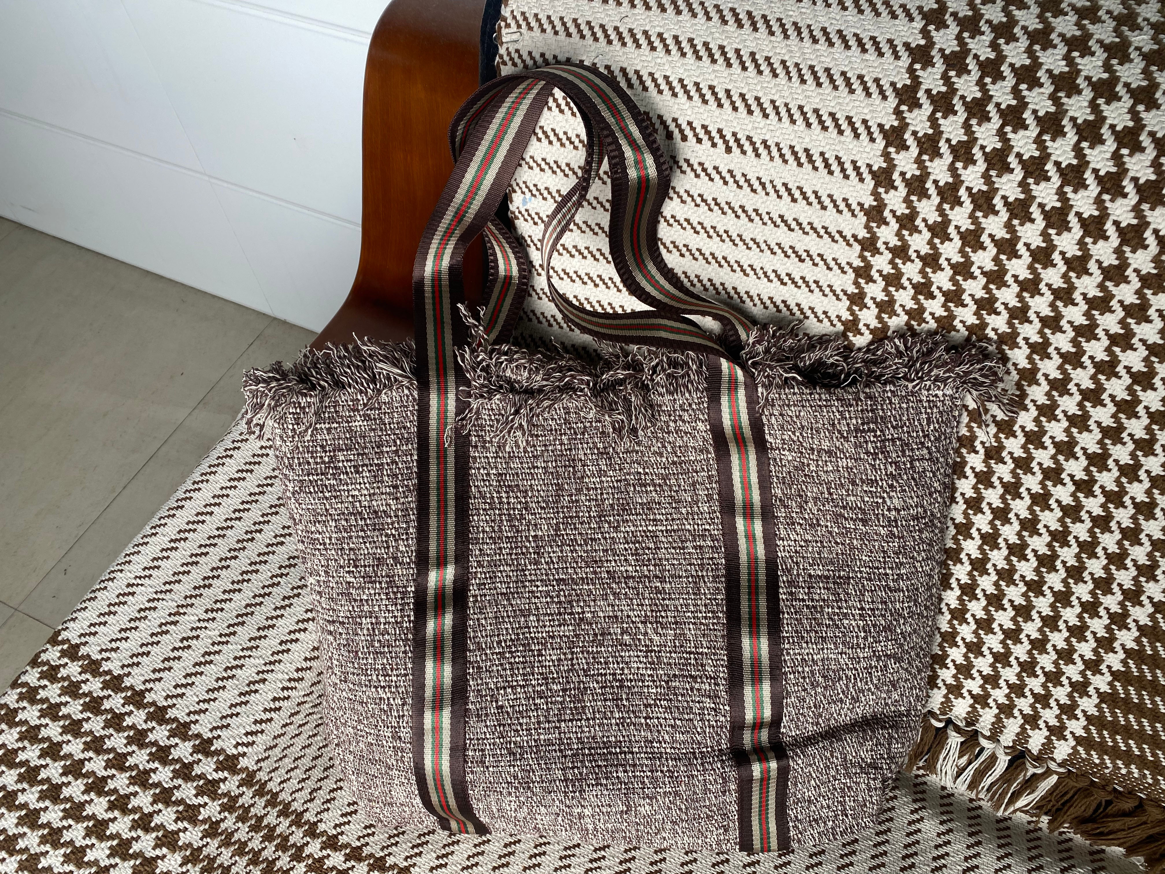 Eco-Friendly Old Style Linen Hiking Backpack