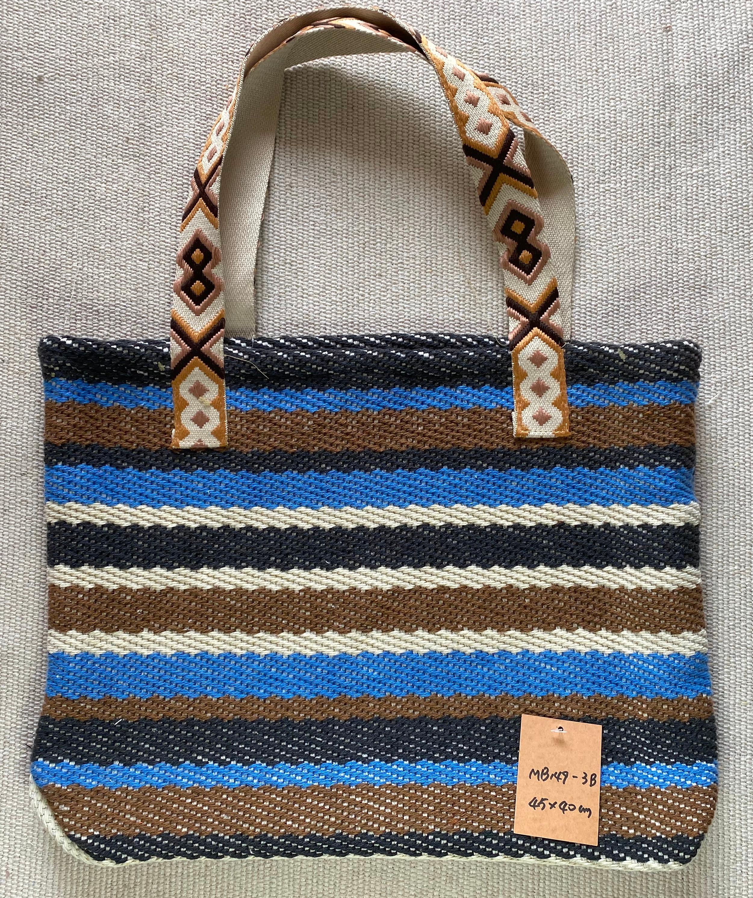 Classic Handmade Rough Linen Messenger Bag with Adjustable Strap