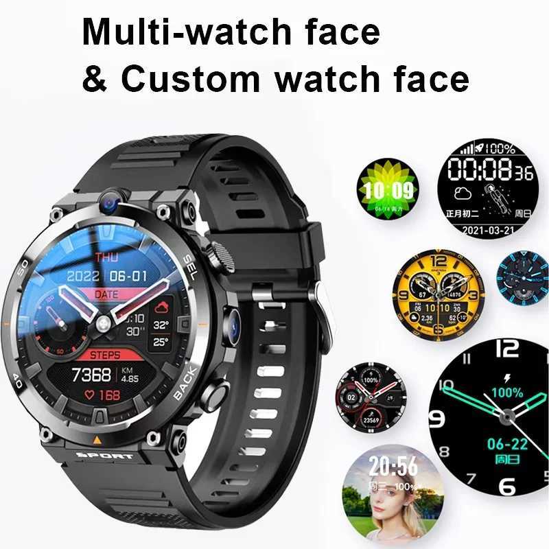 1.39-inch 4G Network SIM Card Smart Watch Dual Camera GPS Wifi NFC Rugged 64G-ROM Google Play IP67 Android Men Women SmartwatchXJ250108