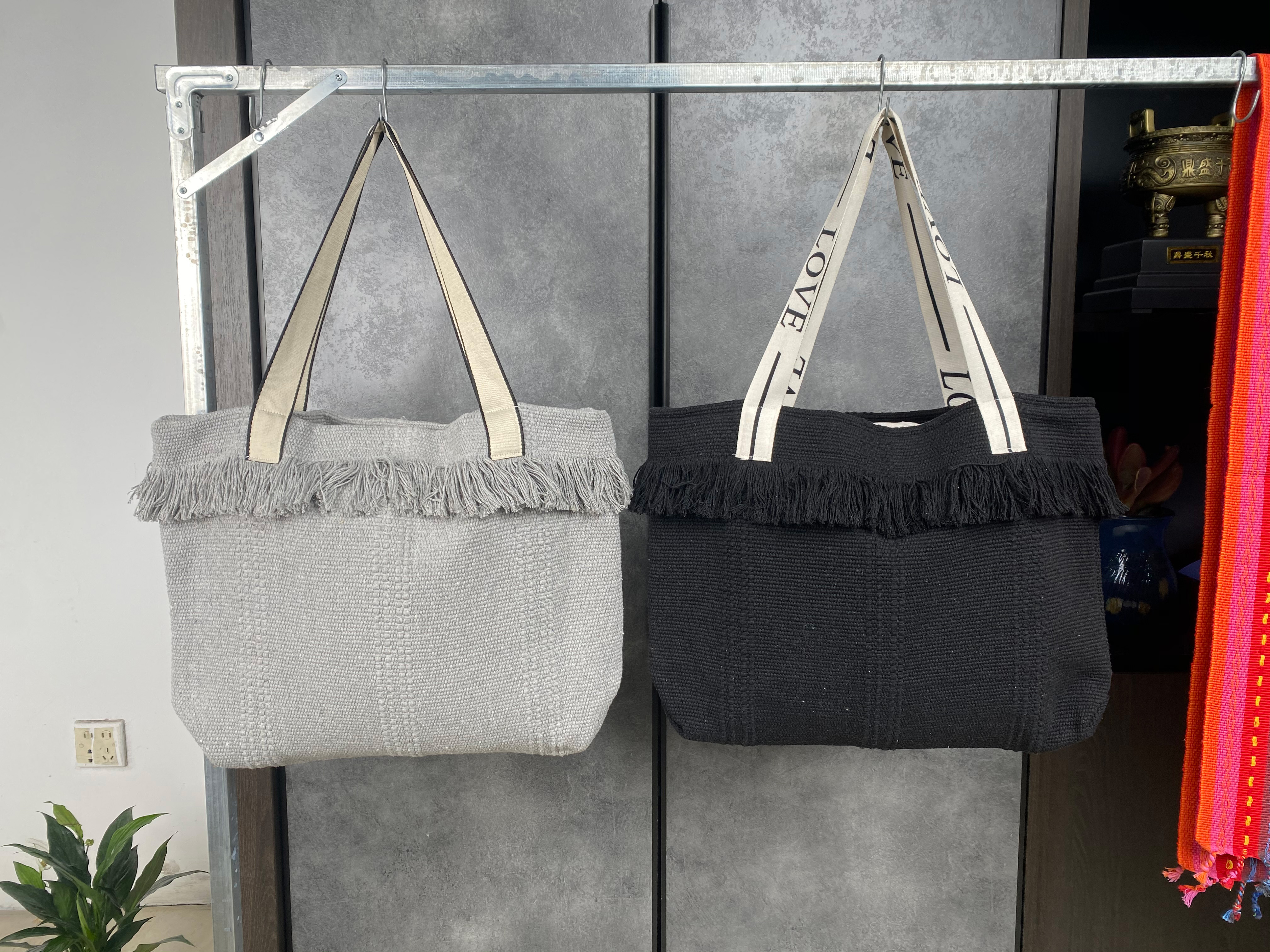 Vintage Handmade Thick Cotton Crossbody Shoulder Bag