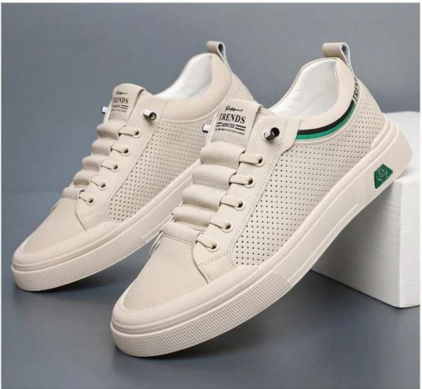 Ddmyoutdoor China Domestic New For Men Genuine Casual Street Trend Flat Skateboard Shoes Summer Breathable Cow Leather Sneaker