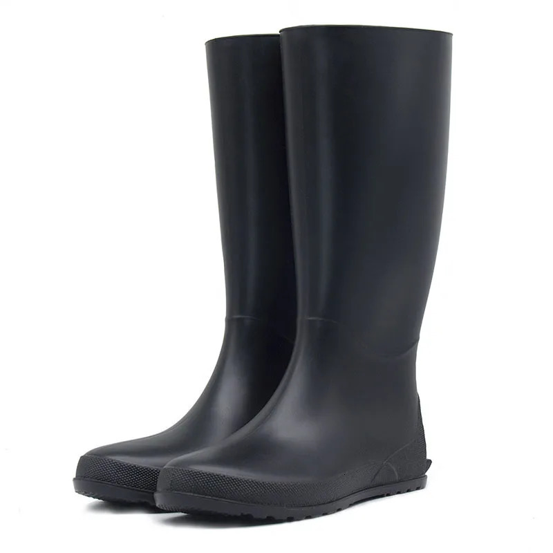 Soft Foldable High Drum Rain Boots Made of Polymer Material Womens Fashion Rain Boots Women Antiskid Wear-resistant Water Boots 250106