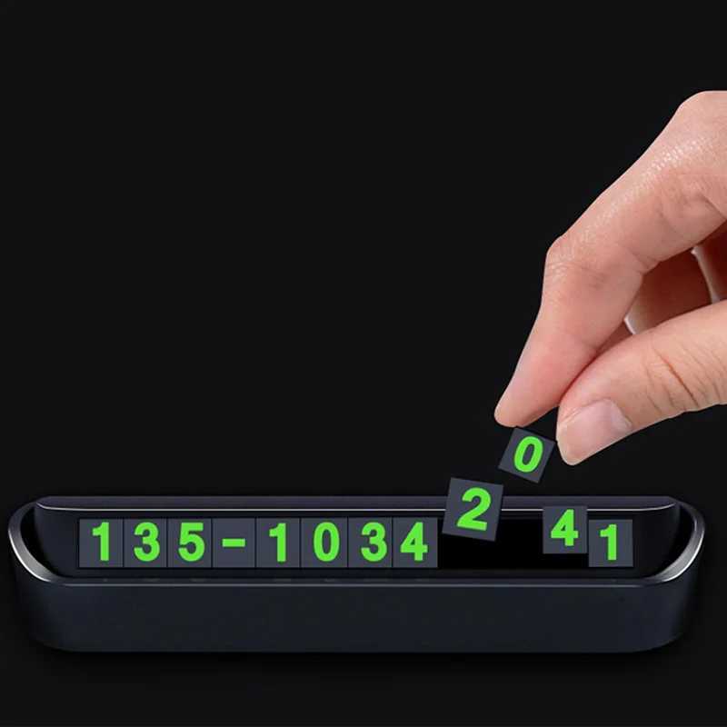 Interior Decorations Luminous Car Temporary Parking Card Phone Number for Mini One Cooper R50 R52 R53 R55 R56 R60 R6 H250108
