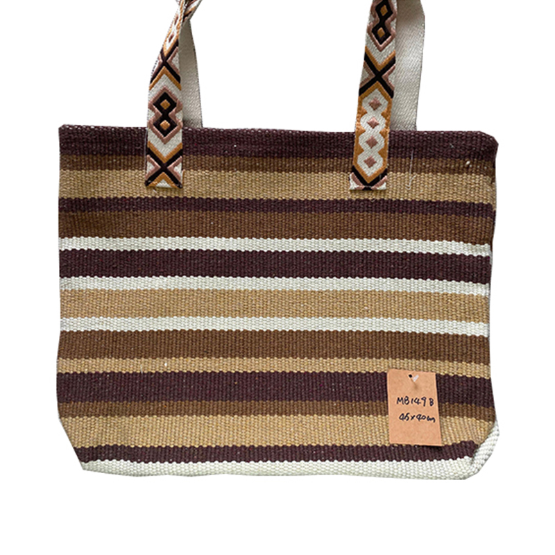 Classic Thick Cotton Knit Travel Tote - Unisex Handcrafted Carryall Bag